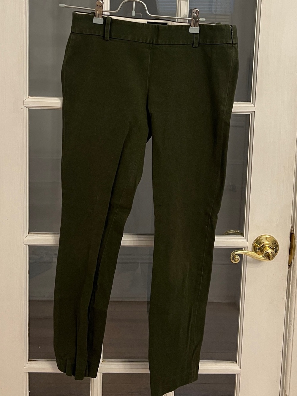 J. CREW Women’s Olive Green Slim Tapered Ankle Minnie Pants Size 4 Tall